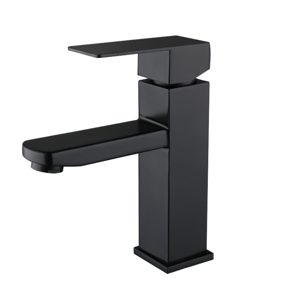 Commercial Kitchen Mixer Tap - Black Bathroom Faucets Hot and Cold